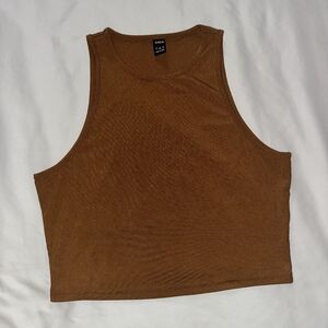 Burnt orange Ribbed Tank Top